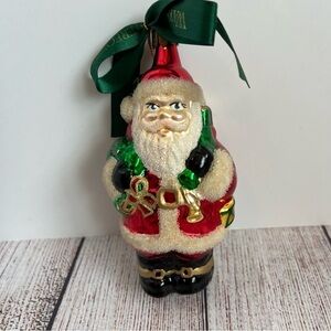 Waterford St Nick 1998 Hand Blown Glass Santa